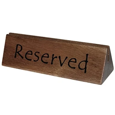 Abbildung von Holzschild/Menühalter, für Café, Restaurant, Geschirr, 10 Stück