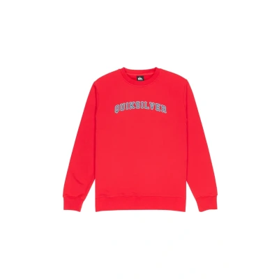 Abbildung von Quiksilver Graphic Crew Fleece Pullover, Rot, S