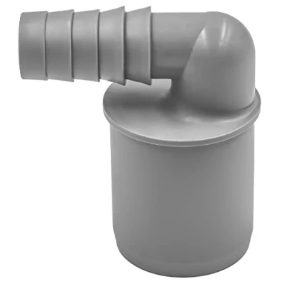 Abbildung von Schlauchwinkel DN 40, 18 21,7 mm 90 Winkelstück für Ablaufschläuche, platzsparendes Design, hitzebeständig bis 90C