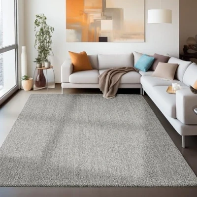 Abbildung von Schlingenteppich Unicolor, Carpettex, Rechteckig, Höhe: 7 mm, Schlafzimmer Einfarbig Meliert Design