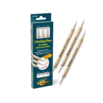 Abbildung von Schipper Malen nach Zahlen Zubehör 3 Dotting Pen&#039;s doppelseitig 605020892