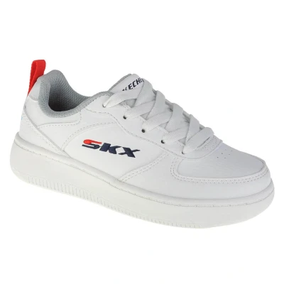 Abbildung von Skechers Court 92 Sports Shoes,Sneakers, White Synthetic &amp; Trim/Navy Red Trim #L, 31 EU