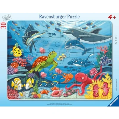 Abbildung von Ravensburger Puzzle Kinderpuzzle Unten im Meer 30 48 Teile..., Puzzleteile