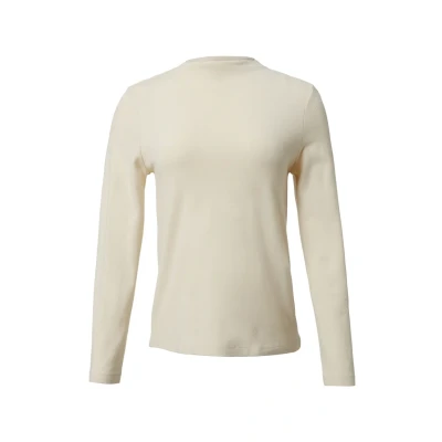 Abbildung von comma casual identity MIT Stehkragen Langarmshirt, Damen, Größe: 32, Ecru