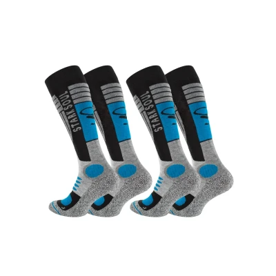 Abbildung von Stark Soul 2 PAAR MIT Spezialpolsterung Socken, Herren, Größe: 43 46, Grau schwarz blau