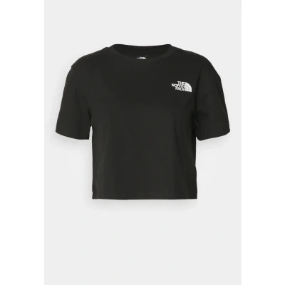 Abbildung von The North Face Cropped Simple DOME TEE Tshirt print, Damen, Größe: XS, Tnf black