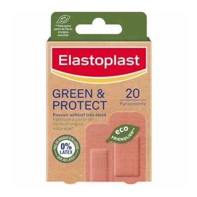 Abbildung von Elastoplast Green &amp; Protect Pflaster, 20 Stück