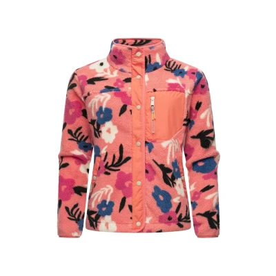 Abbildung von Ragwear Appopis Print Fleecejacke, Damen, Größe: XS, Coralle