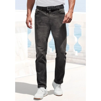 Abbildung von John Devin 5 Pocket Jeans &quot;Straight fit Jeans&quot;, aus elastischer Denim Qualität