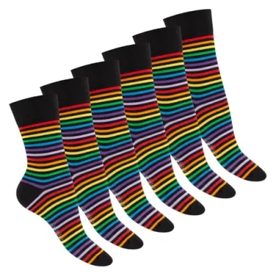 Abbildung von Footstar Damen Ringel Socken (6 Paar) Multicolor 35 38