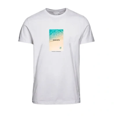 Abbildung von JACK &amp; JONES Herren Jormarbella Tee Ss Crew Neck 1 FST T Shirt, Bright White, M