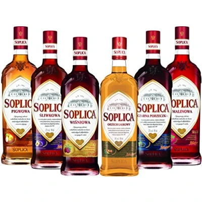 Abbildung von 2 Flaschen Soplica Schwarze Johannisbeere/Czarna Porzeczka Likör aus Polen a 0,5L 30% Vol. (2 x 0.5L)