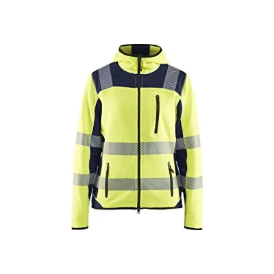Abbildung von Blaklader 496721203389XL Damen Strickjacke, High Vis Gelb/Marine, Größe XL