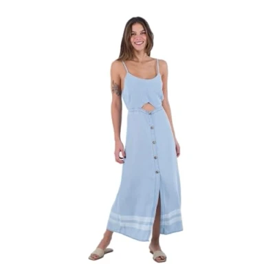Abbildung von Hurley Damen W Oceancare Maxi Dress Lässiges Kleid, Helles Denim22, M