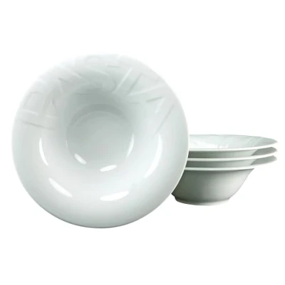 Abbildung von CreaTable Pastateller &quot;Essteller Gourmet&quot;, (Set, 4 St.), Teller Set für Personen, weiß, Porzellan,schwere Qualität