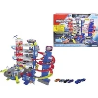 Abbildung von majORETTE Spiel Parkhaus Super Chase Center, Rennbahn mit Licht Sound Spielzeugauto Modellfahrzeug