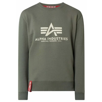 Abbildung von Alpha Industries Sweatshirt, Herren, Größe: Small, Olivgrün