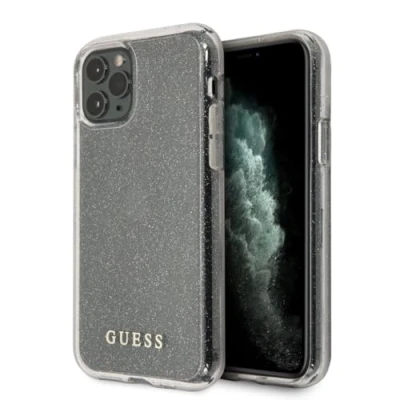 Abbildung von Guess Glitter Hülle GUHCN65PCGLSI für iPhone 11 Pro Max Silber