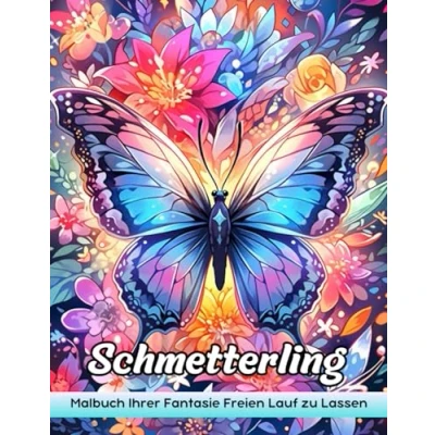 Abbildung von Schmetterling: Erwachsene Malbuch Mit Schmetterling Für Stressabbau Und Entspannung