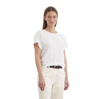 Abbildung von Marc O&#039;Polo Short Sleeve CREW NECK Tshirt basic, Damen, Größe: Large, White