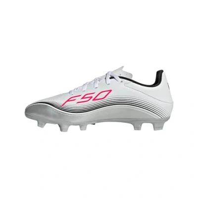 Abbildung von adidas Performance F50 Messi CLUB FG/MG Fußballschuh Nocken White/lucid red/silvercoloured, Herren, Größe: 48 2/3, red/silver coloured