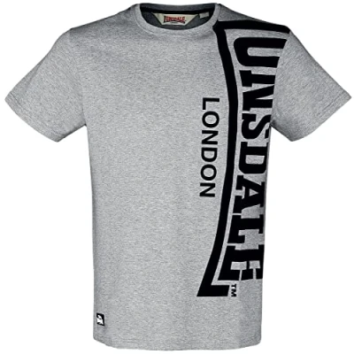 Abbildung von Lonsdale Holyrood Tshirt print, Herren, Größe: Medium, Marl grey black
