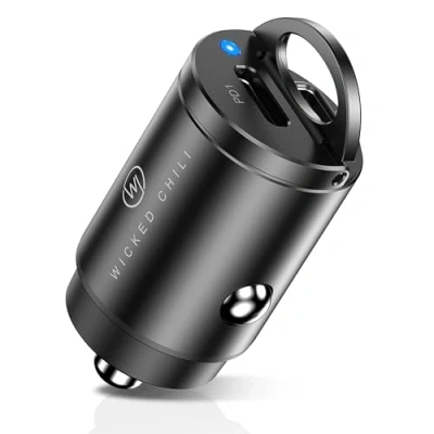 Abbildung von Wicked Chili 30W Dual USB C PD Autoladegerät für iPhone 14 / 13 Auto Adapter Zigarettenanzünder Stecker zu C, 2 fach Ladegerät, PD/QC3.0 KFZ Schnellladegerät, Univer