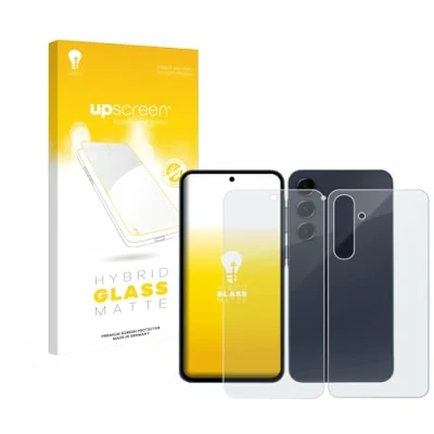 Abbildung von upscreen Entspiegelungs Schutzglas für Samsung Galaxy A55 5G (Display+Rückseite) Schutzfolie Matt, Glas Folie [mattierend, 9H Panzerschutz]