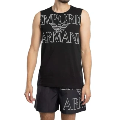 Abbildung von Emporio Armani CREW NECK Tshirt print, Herren, Größe: Medium, Black