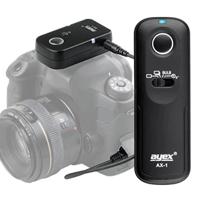 Abbildung von ayex Funk Fernauslöser AX 1 Kompatibel Mit Panasonic zB. DC GH5 DMC FZ2500 FZ2000 G85 G7 GX vielen Funktionen wie Serienauslösen Bulb RS 2