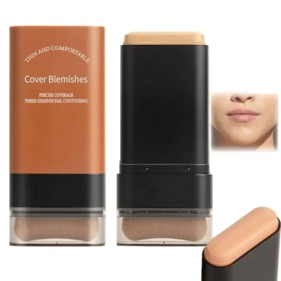 Abbildung von 2025 Koreanischer Feuchtigkeitsspendender, Leichter Foundation Stick mit Integriertem Pinsel, Flawless Eraser Stick, Wasserfestes Make Up Voller Deckkraft (04#)
