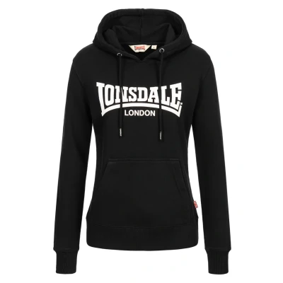 Abbildung von Lonsdale Flookburgh Kapuzenpullover, Damen, Größe: XXL, Black