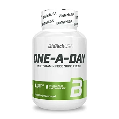 Abbildung von BioTechUSA One A Day Multivitamin 12 Vitamine 10 Mineralstoffe Energie, Immunsystem und Knochengesundheit, 100 Tabletten