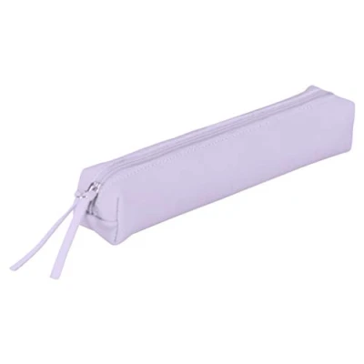 Abbildung von Clairefontaine 410156C Schlampermäppchen Slim, aus Lammleder, 19,5 x 2,5 4cm, 1 Stück, Lila