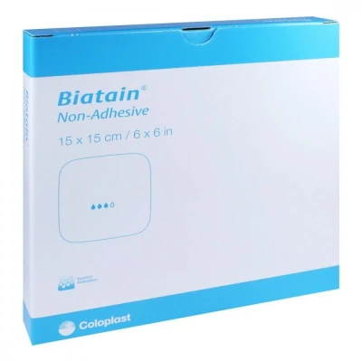 Abbildung von Biatain Schaumverband 15x15 cm nicht haftend