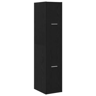Abbildung von vidaXL Apothekerschrank Schwarz Eichen Optik 30x41x144,5 cm