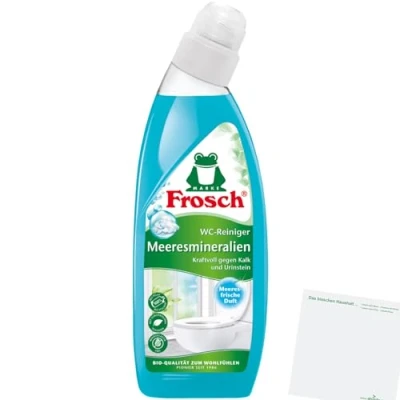 Abbildung von Frosch WC Reiniger Meeresmineralien (750ml Flasche) + usy Block