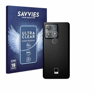 Abbildung von Savvies 18 Stück Schutzfolie für Motorola Edge 40 Neo (NUR Kameraschutz) Displayschutz Folie Ultra Transparent