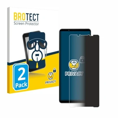 Abbildung von BROTECT (2 Stück Anti Spy Blickschutzfolie für Sony Xperia 1 V Privacy Screen Protector [Displayschutz Folie, Sichtschutz, Blaulichtfilter]
