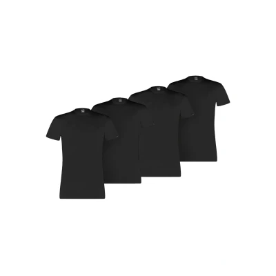 Abbildung von Puma Herren 4ER PACK Basic CREW Tshirt basic, Herren, Größe: Large, Schwarz