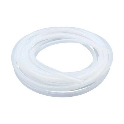 Abbildung von LAVMHAB Silikonschlauch 5mm ID x 7mm OD 8 Meter Länge, Lebensmitteltaugliche Schläuche Flexibler Schlauch Klar Wasser Luft Rohre für die Pumpe übertragen