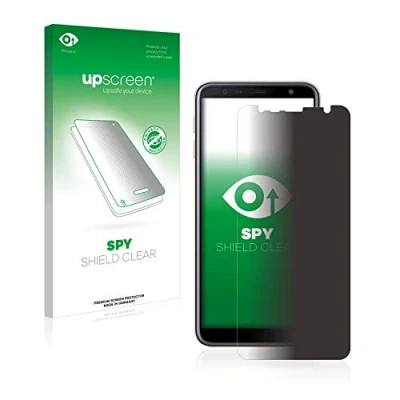 Abbildung von upscreen Anti Spy Blickschutzfolie für Samsung Galaxy J4 Plus / J6 Privacy Screen Displayschutz Folie [Sichtschutz, Blaulichtfilter]