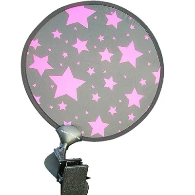 Abbildung von My Buggy Buddy MBBSHADEPKSTAR Sonnenschutz, rosa Sterne „Design kann variieren“