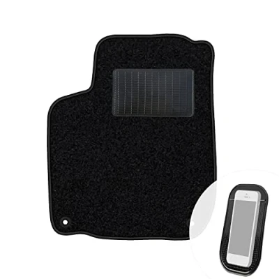 Abbildung von moto MOLTICO Fahrer Fußmatte Auto Velours Fahrerseite Autoteppiche Schwarz Fahrermatte 1 teilig passend für VW Bora Golf IV 1997 2005