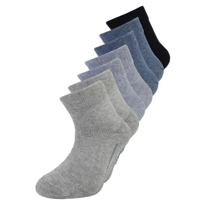 Abbildung von camano Children Quarter 7 PACK Unisex Socken für Kinder, Größe: 27 30, Jeans mix