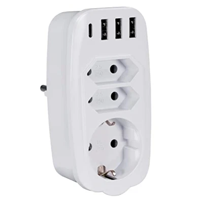 Abbildung von Maxtrack Mehrfachsteckdose, Mehrfachadapter mit USB Ladefunktion