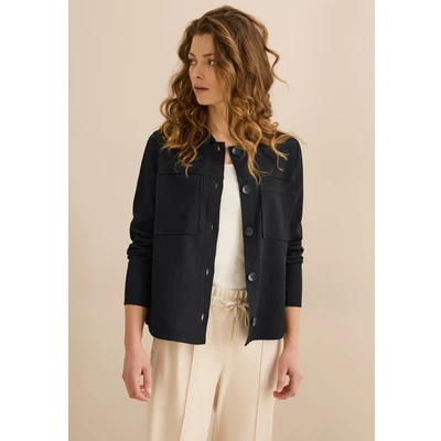 Abbildung von Cecil MIT Struktur Leichte Jacke, Damen, Größe: XL, Schwarz