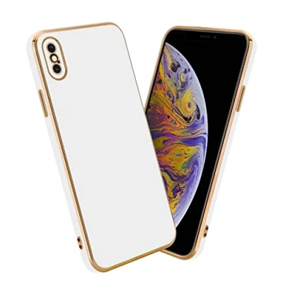 Abbildung von Cadorabo Hülle kompatibel mit Apple iPhone XS MAX Schutzhülle TPU Silikon Case Liquid Design Kameraschutz Slim Kratzfest Weiche Gummi Rundumschutz für in Weiß