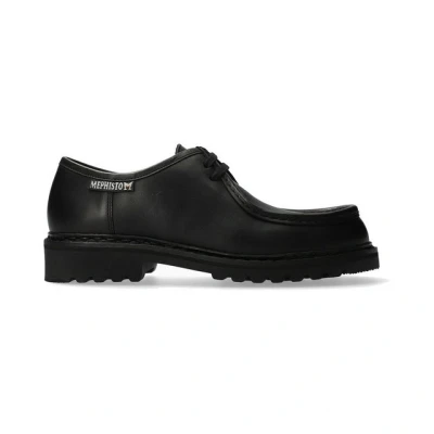 Abbildung von Mephisto Peppo, echt zwiegenäht, Sup Hydro 384, (Glattleder), schwarz P506 Schnürstiefelette