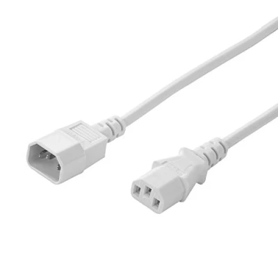 Abbildung von TPFNet Netzkabel Kaltgerätekabel Verlängerung Stromkabel 3m, Weiss